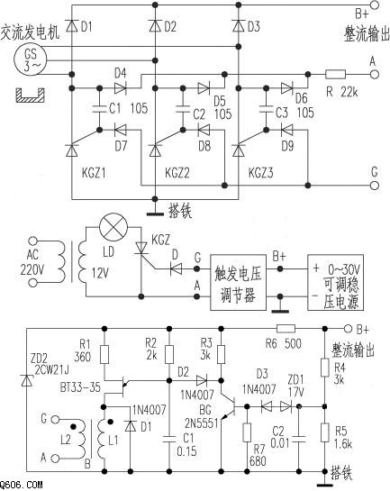 汽车可控硅电压调节器的维修
