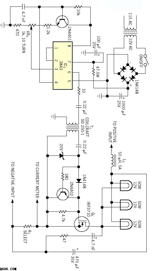 220V/12V  150W开关电源电路