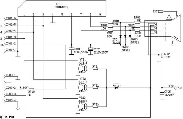 TDA6107Q视放电路