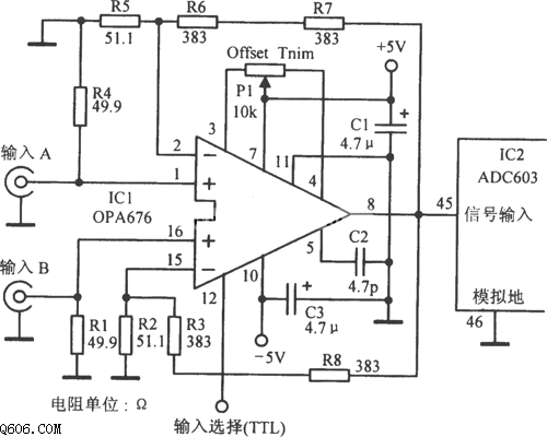 多路缓冲放大电路图