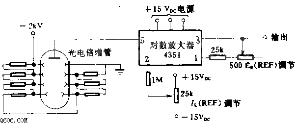 光电倍增器输出的记录电路图