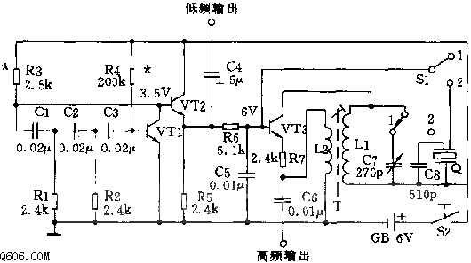 高低频信号发生器电路图