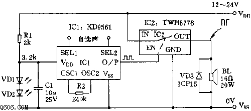 开关式誓音发生器电路图