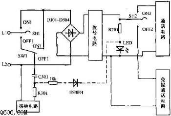给电话振铃增加可视判断功能电路图