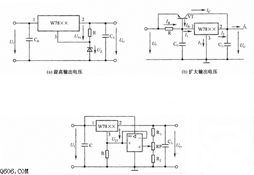 输出可调稳压电路图