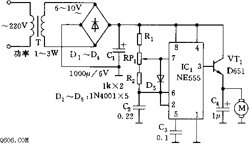 555宜流电压过高、过低监视电路图