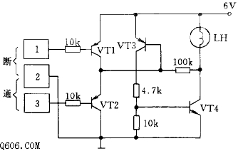 触摸通断电子开关电路图