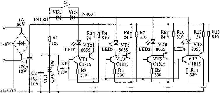 并联自动充电器电路图