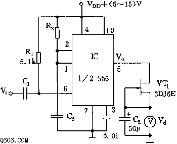 555转速表电路图