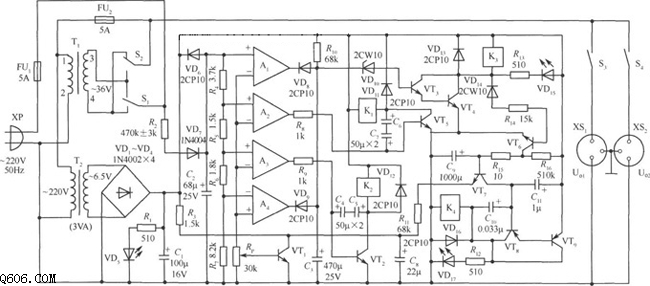 330w交流稳压电路图