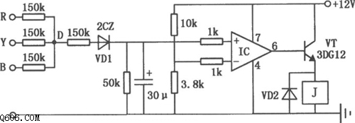 三相电机缺相运行保护电路图