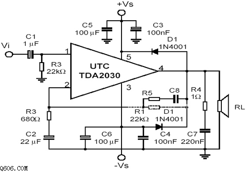 tda2003典型功放电路图