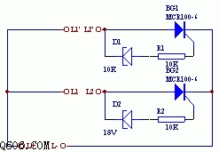 小巧灵活电话分线器电路图