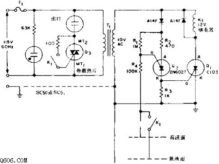 液面控制器原理电路图