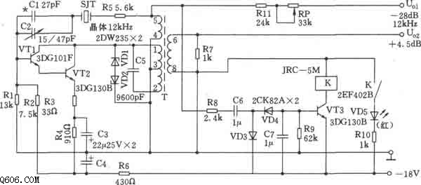 12kHz中频信号发生器电路图
