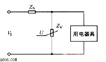 压敏电阻器组成的保护电路图