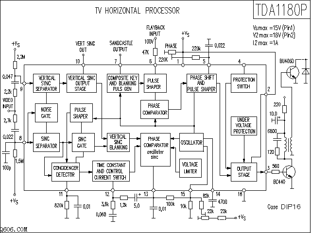 TDA1180P功放电路图