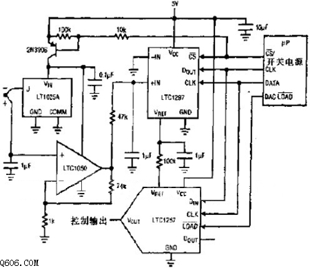 热电偶A/D间的转换电路图