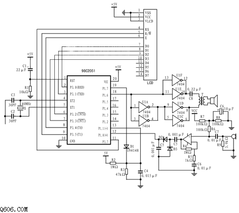 超声波测距仪电路图