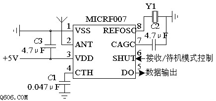 MICERF007无线接收电路图