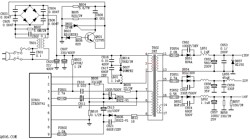 SONY F29电源电路图