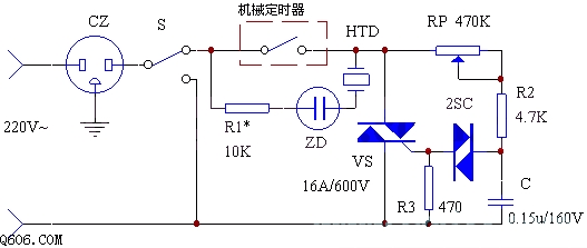 电饭煲火力控制器电路图