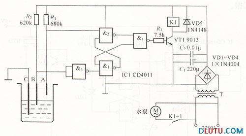 水位自动控制电路图