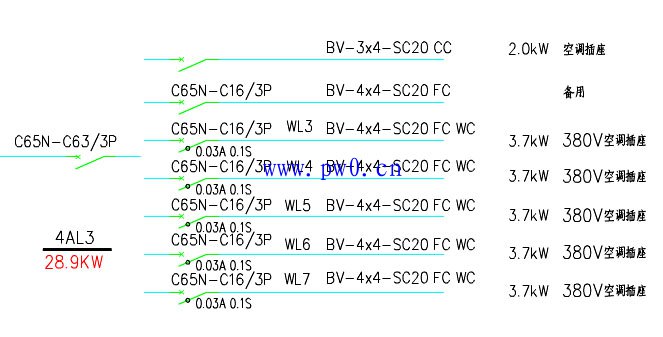 配电箱系统图怎么表示?配电箱系统图符号大全