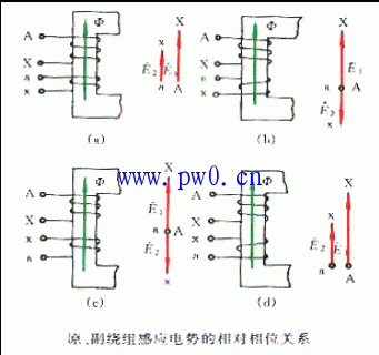 三相变压器联结组别图解