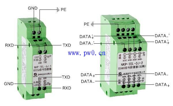 数字信号防雷器接线图