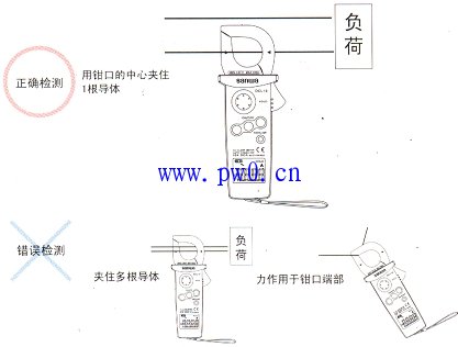 用钳形电流表检测电流的正确使用方法