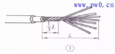 多股铜芯电线T形接法图解