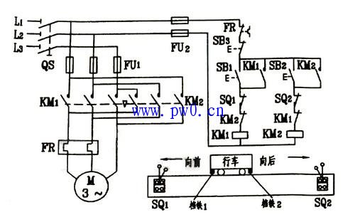 电动机手动行程位置控制原理图说明