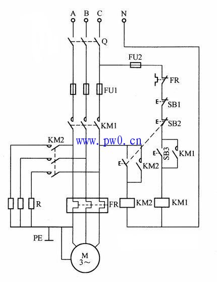 电动机紧急停车电路图