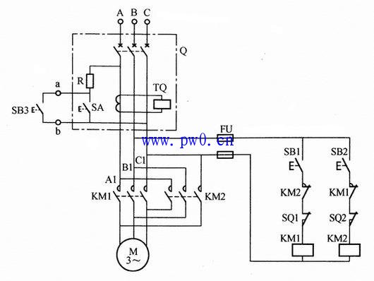 利用漏电开关作急停开关的电路图