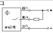 24v三根线接近开关接线图
