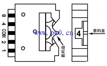 PLC拨码开关连接示意图