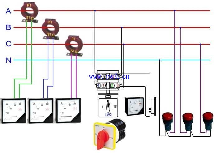 电表互感器电流表接法