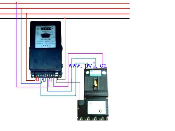 三相电配电箱电表接线图
